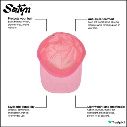 SatynCap Pink- Satin inside