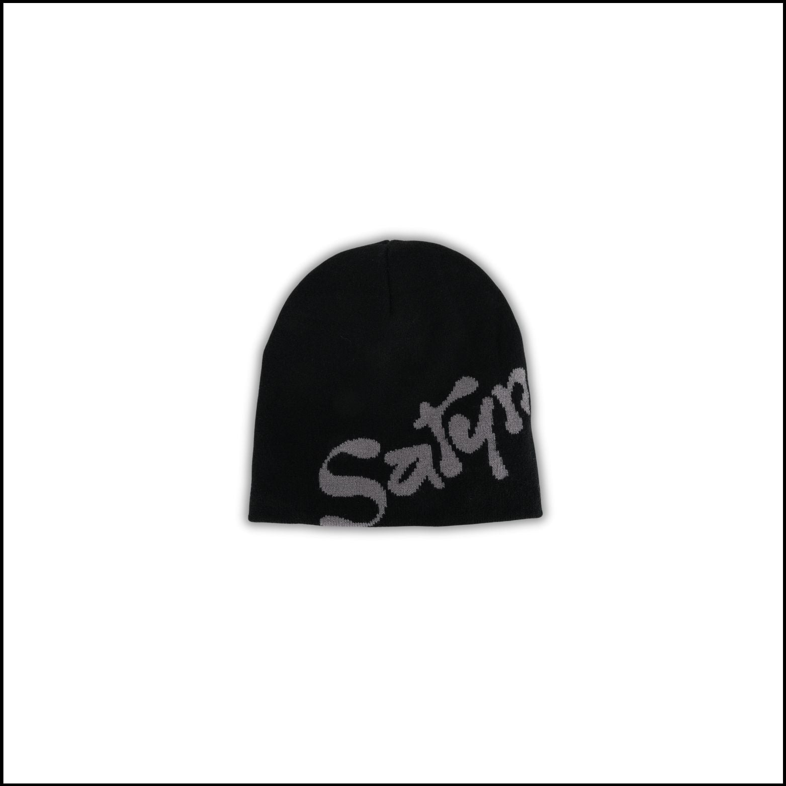 SatynBeanie Black - Satin inside