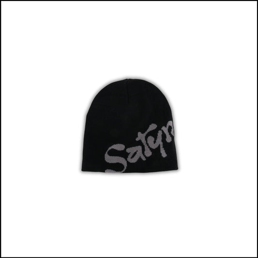 SatynBeanie Black - Satin inside