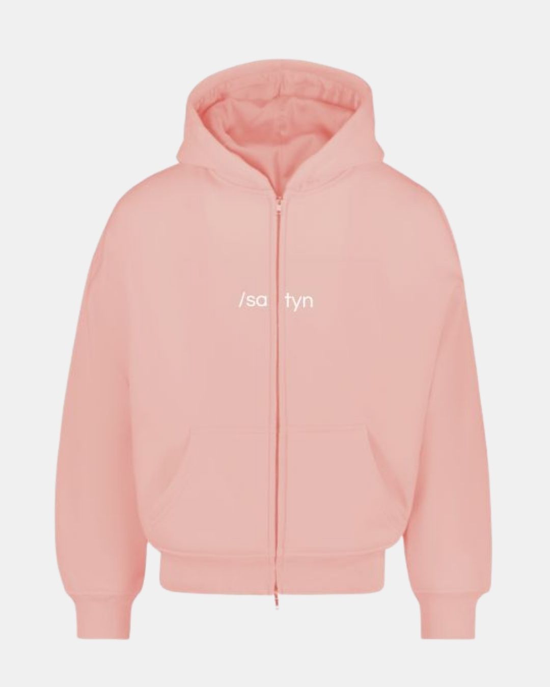 Sudadera con capucha y cremallera /satyn - Rose Evian