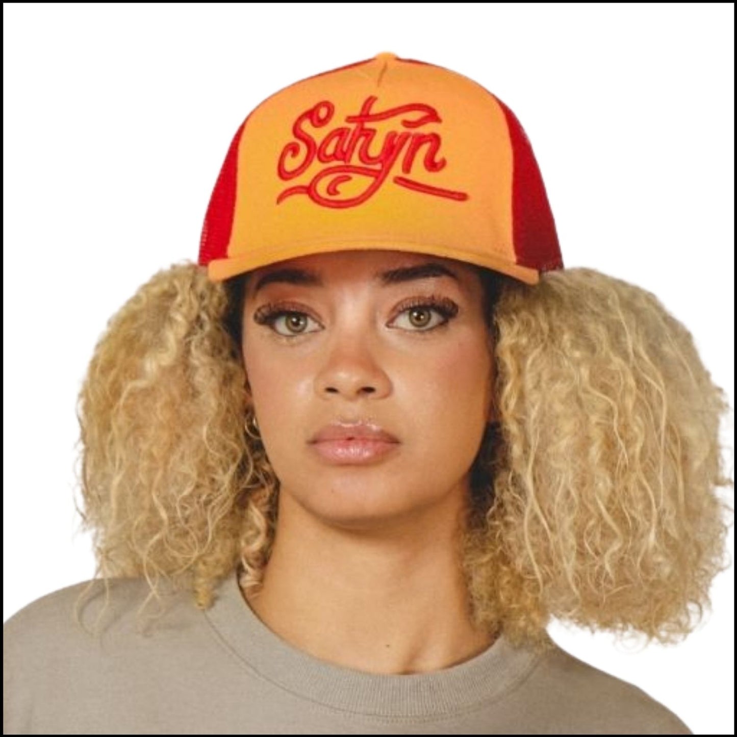 SatynCap Orange - Satin inside